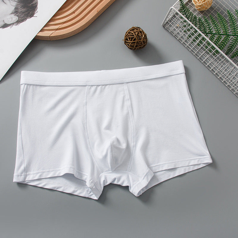 Light-colored Youth White Underwear Men's Boxer 0816 Models - D&A