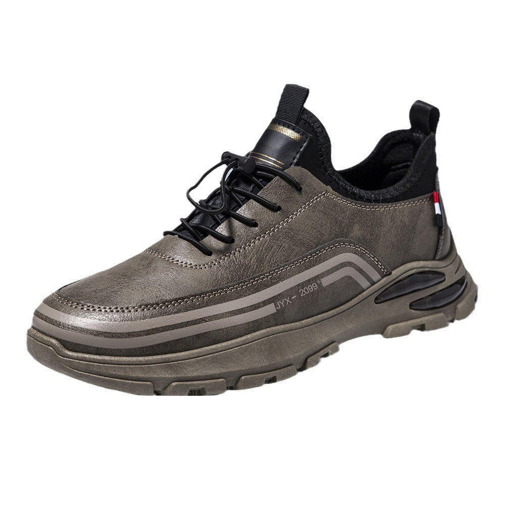 Men's Fleece Lined Padded Warm Keeping Waterproof Sneakers - D&A