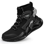 Men's Breathable And Smash-resistant Anti-seepage Steel Toe Cap Work Shoes - D&A
