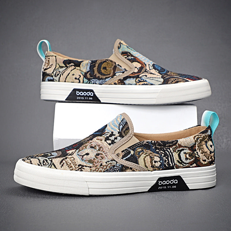 Breathable Trendy Shoes Slip-on Lazy Classic Versatile Sneakers - D&A