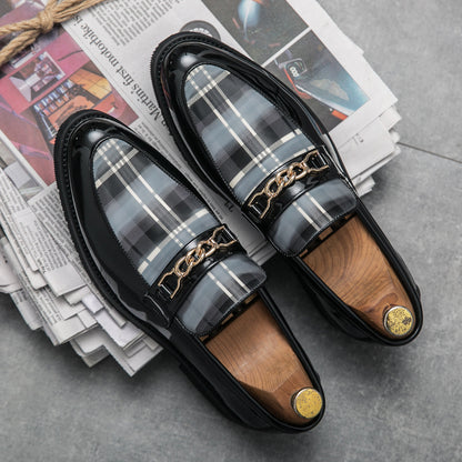 Pointed Casual Leather Shoes Men's Shoes - D&A