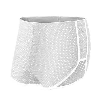 Men's Boxers Ice Silk Underwear Teenagers White - D&A