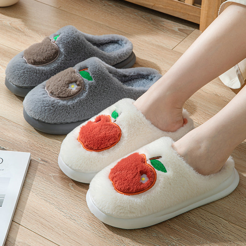 Cotton Slippers Women's Indoor Home Plush Warm Slippers - D&A