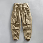 Men's Fashionable All-matching Loose Casual Pants Khaki - D&A