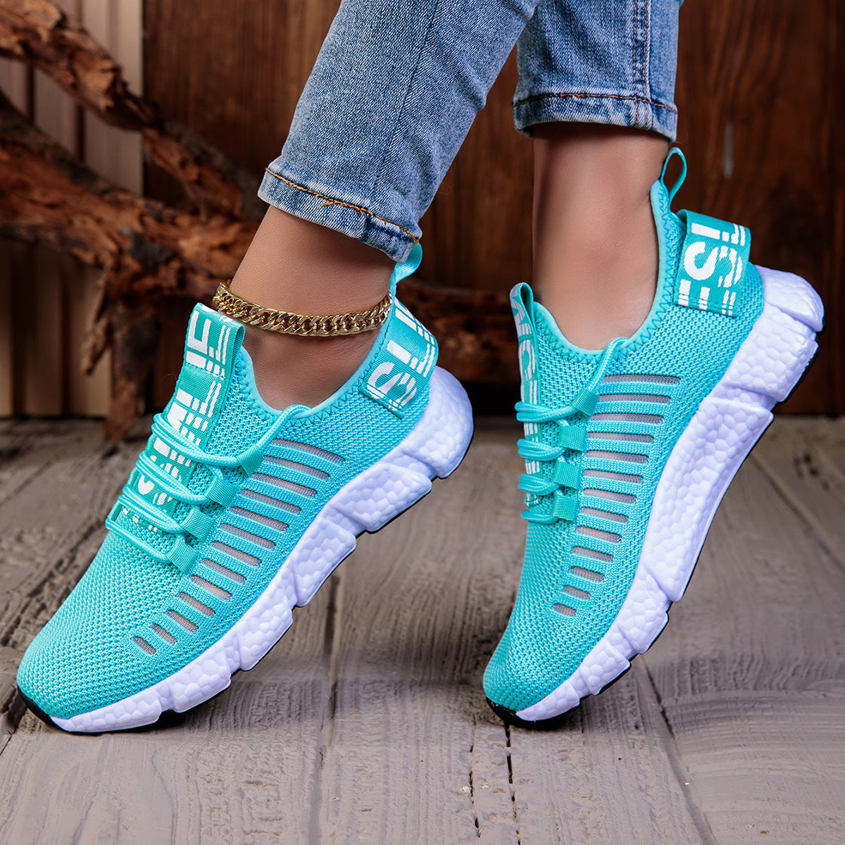 Couple's Breathable Casual Sneaker Hollow Running 55 May Color - D&A