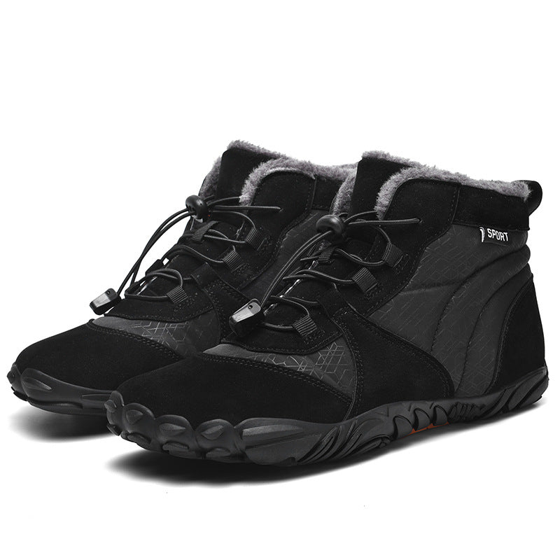 Men's And Women's Lightweight Riding Cross-country Non-slip Tourist Hiking Sneaker 815 Black - D&A