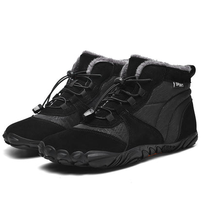 Men's And Women's Lightweight Riding Cross-country Non-slip Tourist Hiking Sneaker 815 Black - D&A