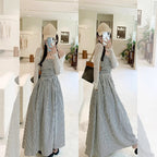 Tube Top Contrast Color Striped Shirt Dress Women's Summer - D&A