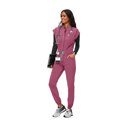Hand Washing Suit One-piece Suit High Quality Operating Room Medical Nurses' Uniform 42166 Meat Powder - D&A