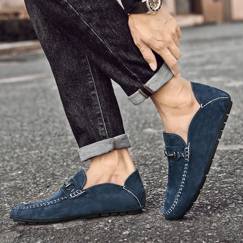 Men's Suede Leather Breathable Casual Shoes - D&A