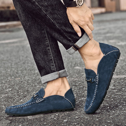 Men's Suede Leather Breathable Casual Shoes - D&A