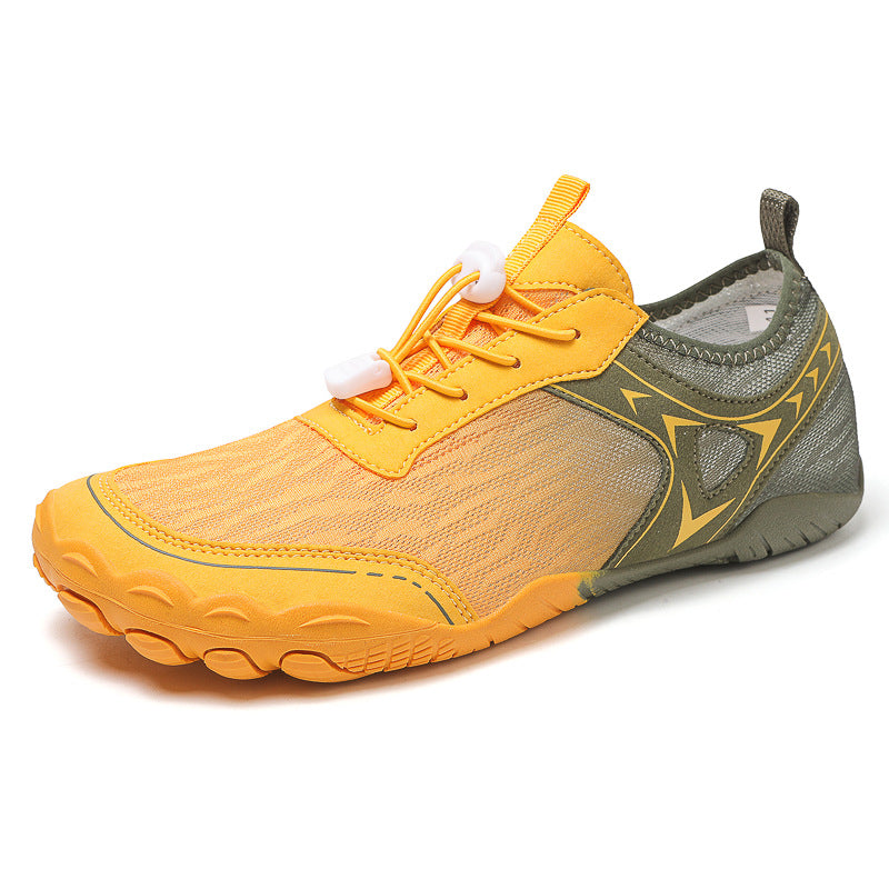 Hiking Climbing Wading Five Finger Non-slip Upstream Shoes Army Green - D&A