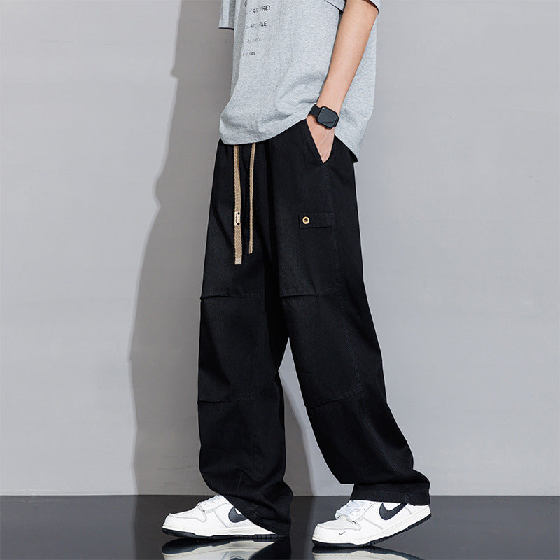 Men's Versatile Fashion Plus Size Casual Jeans Black - D&A