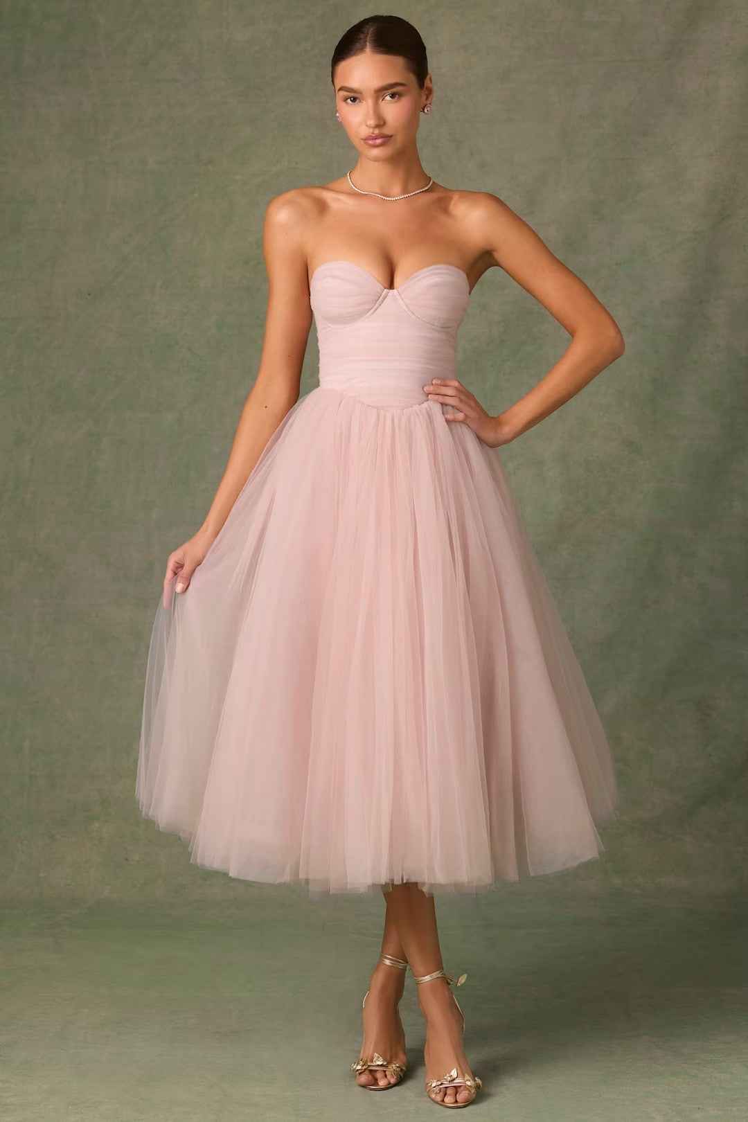 Women's Strapless Tube Top Clothing Dress