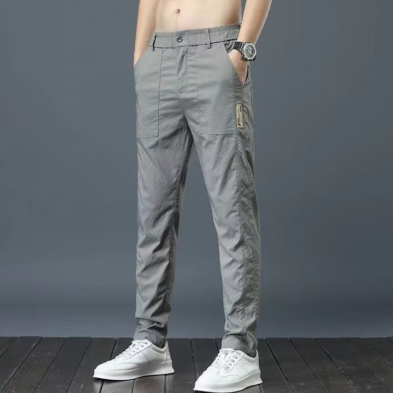 Men's Straight Breathable Quick-drying Fashion Brand All-matching Sports Trousers Green - D&A
