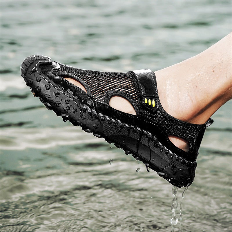 Summer Outdoor Casual Hollow Mesh Surface Breathable Men's Sandals - D&A