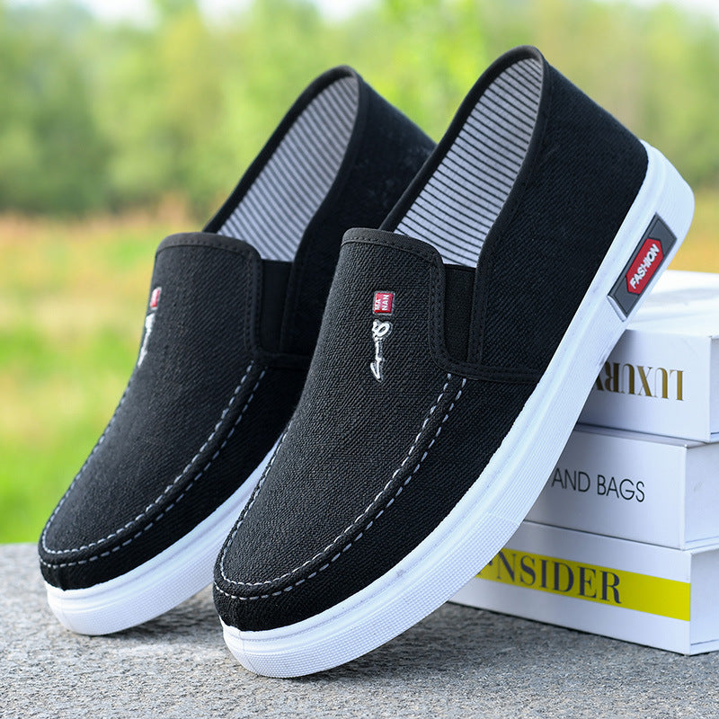 Middle-aged And Elderly Leisure Cloth Shoes 309 Black - D&A