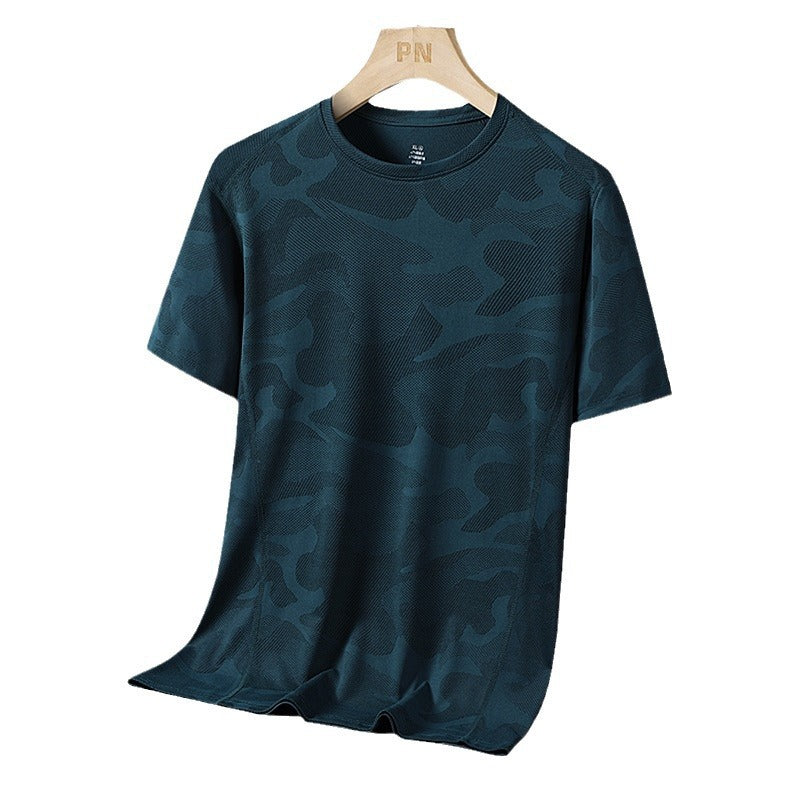 Breathable Quick-drying Top Summer Plus Size Round Neck Short Sleeve - D&A