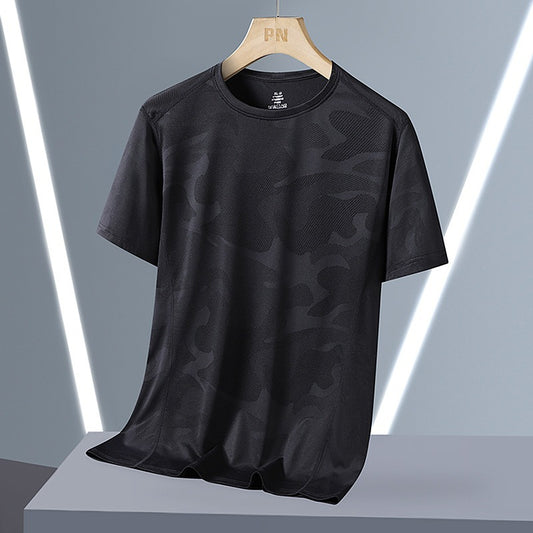 Breathable Quick-drying Top Summer Plus Size Round Neck Short Sleeve - D&A
