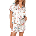 Polyester Bowknot Home Pajamas Suit - D&A