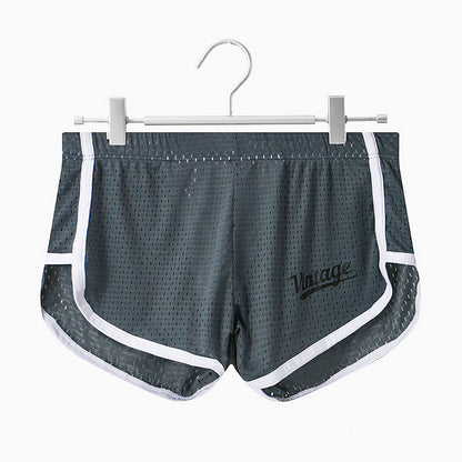Ice Silk Men's Quick-drying Breathable Mid Waist Underwear Dark Gray - D&A