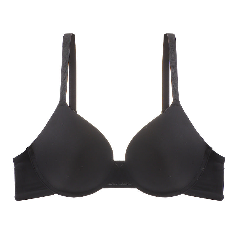 Seamless Underwear Bra Black Thin Cup - D&A
