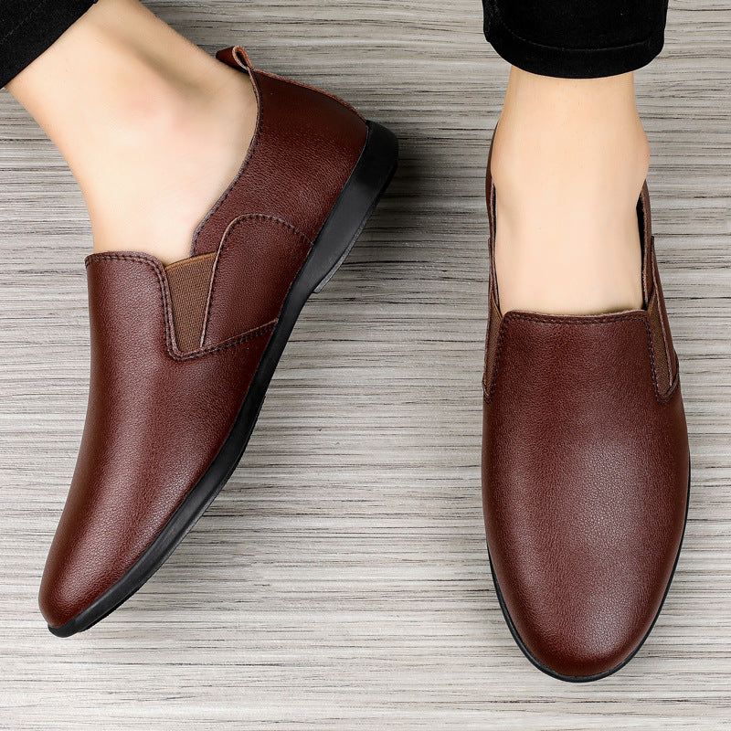 Male Leather Business Leisure Breathable Shoes - D&A