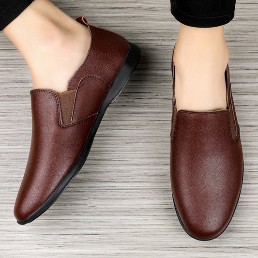 Male Leather Business Leisure Breathable Shoes - D&A