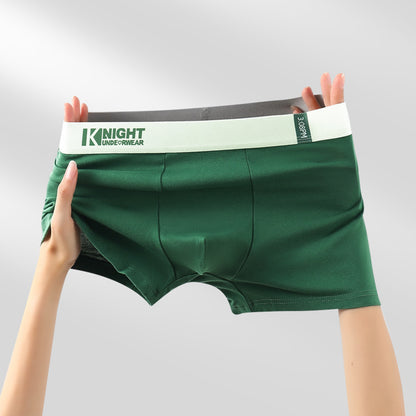 Simple Letter Men's Underwear Cotton Antibacterial Breathable Boxers - D&A