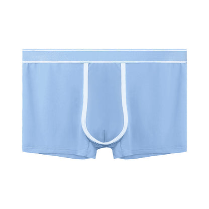 Men's Ice Silk Antibacterial Ultra Thin Sexy Transparent Boys Sports Underwear - D&A