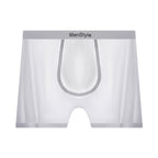 Satin Ice Silk Breathable Single-layer Bottom Crotch Seamless Boxers - D&A