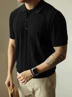 American T-shirt Young Solid Color BASIC Top Men Black - D&A