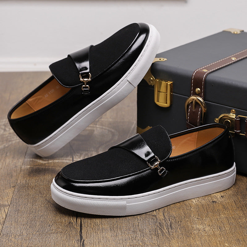 Men's Leather Shoes Horsebit Buckle Slip-on - D&A