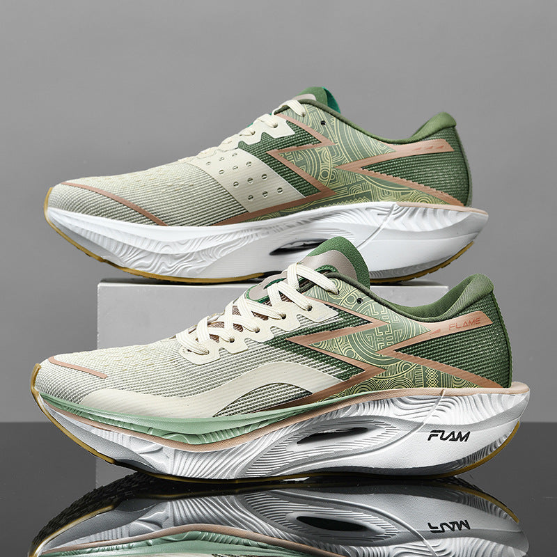Marathon Full Palm Carbon Plate Racing PB Running Shoes Sand Color - D&A