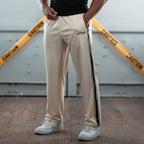 Men's Sports Pants Woven Casual Trousers Gym Sports Straight Pants - D&A