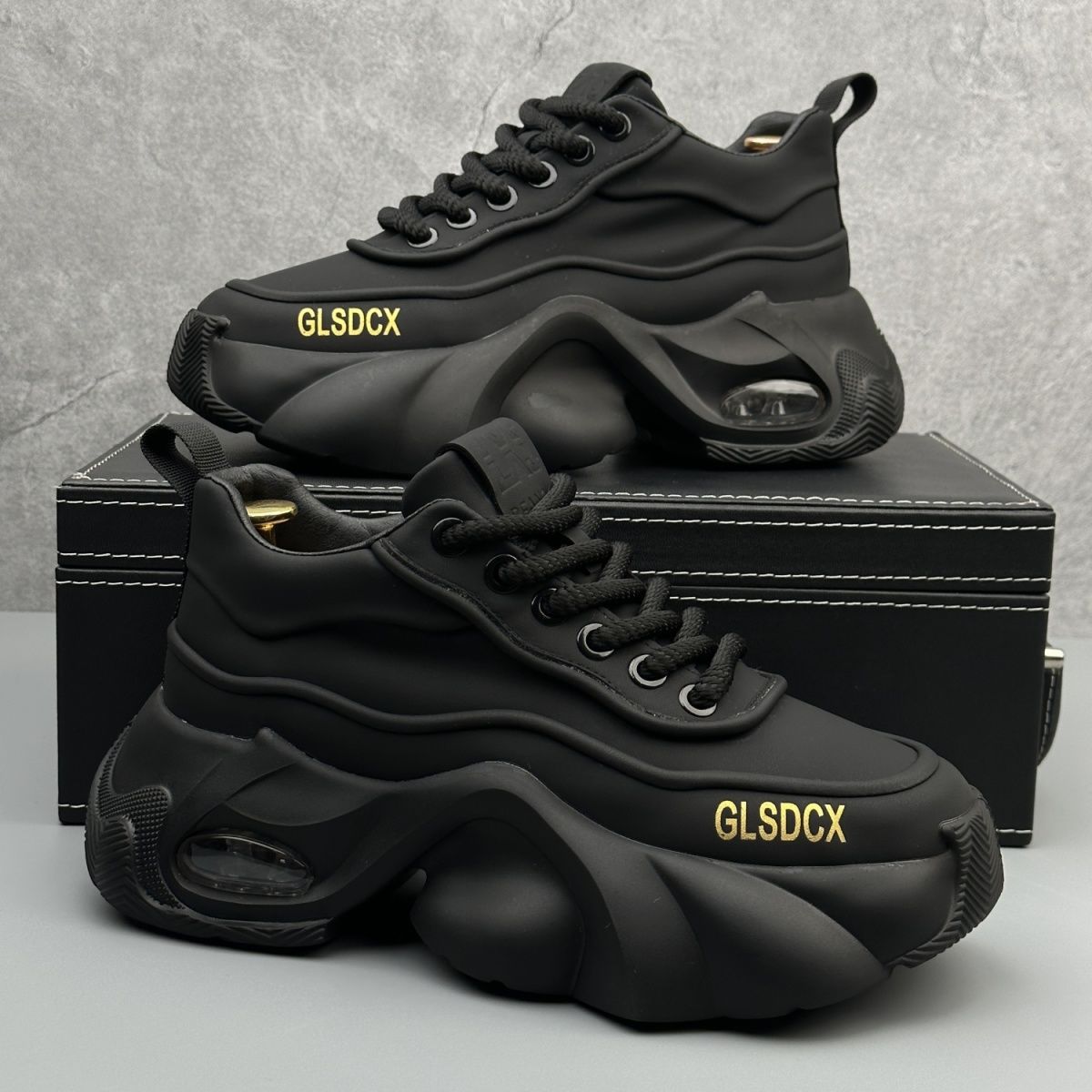 Leather Surface Trend Sports Leisure Platform Men's Shoes - D&A