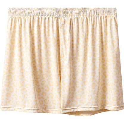 Ice Silk Arrow Pants Men's Underwear Loose Breathable Boxers Light Yellow - D&A