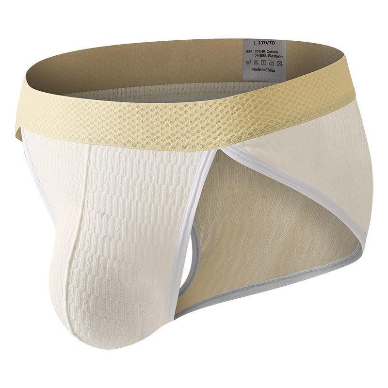 Sexy Low Waist Comfortable And Breathable Cotton Briefs White - D&A