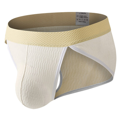 Sexy Low Waist Comfortable And Breathable Cotton Briefs White - D&A