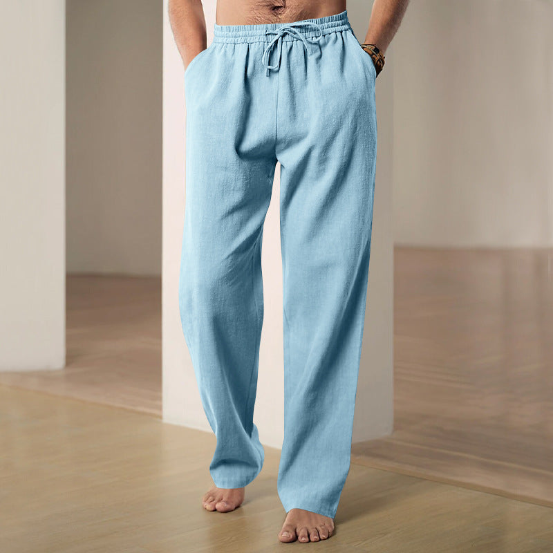 Men Track Sweatpants Breathable And Loose Light Blue - D&A