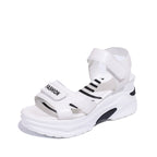Small Muffin Platform Sports Beach Shoes Beige - D&A