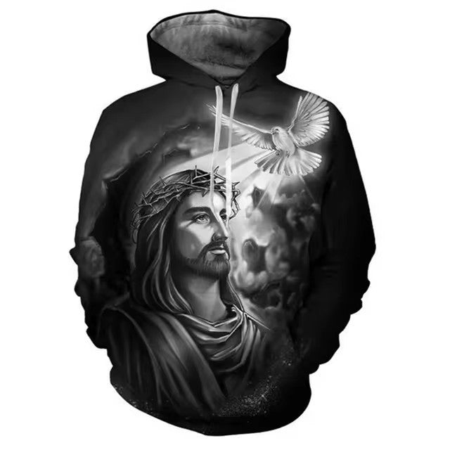 Men's Hooded 3D Digital Printing Sweater DHMM2D1H - D&A