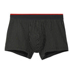 Men's Pants Pure Cotton Boxer Brief Thin Shorts Black - D&A