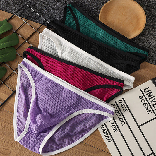 Men's Low Waist Transparent Visual Underwear - D&A