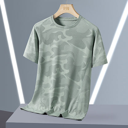 Breathable Quick-drying Top Summer Plus Size Round Neck Short Sleeve - D&A