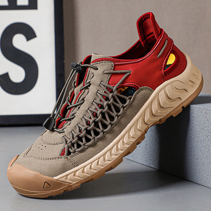 Hand-woven Sandals Men's Non-slip Wear-resistant Summer Outer Wear Breathable Closed Toe - D&A
