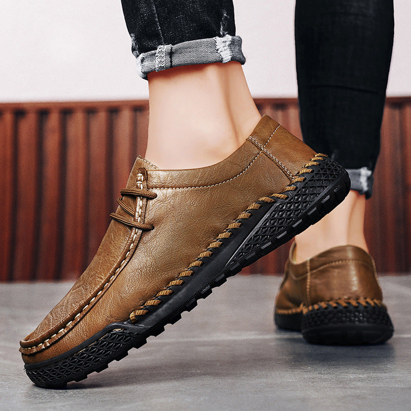 Men's Genuine Leather Casual Versatile Leather Shoes - D&A