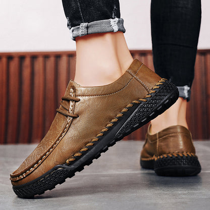 Men's Genuine Leather Casual Versatile Leather Shoes - D&A