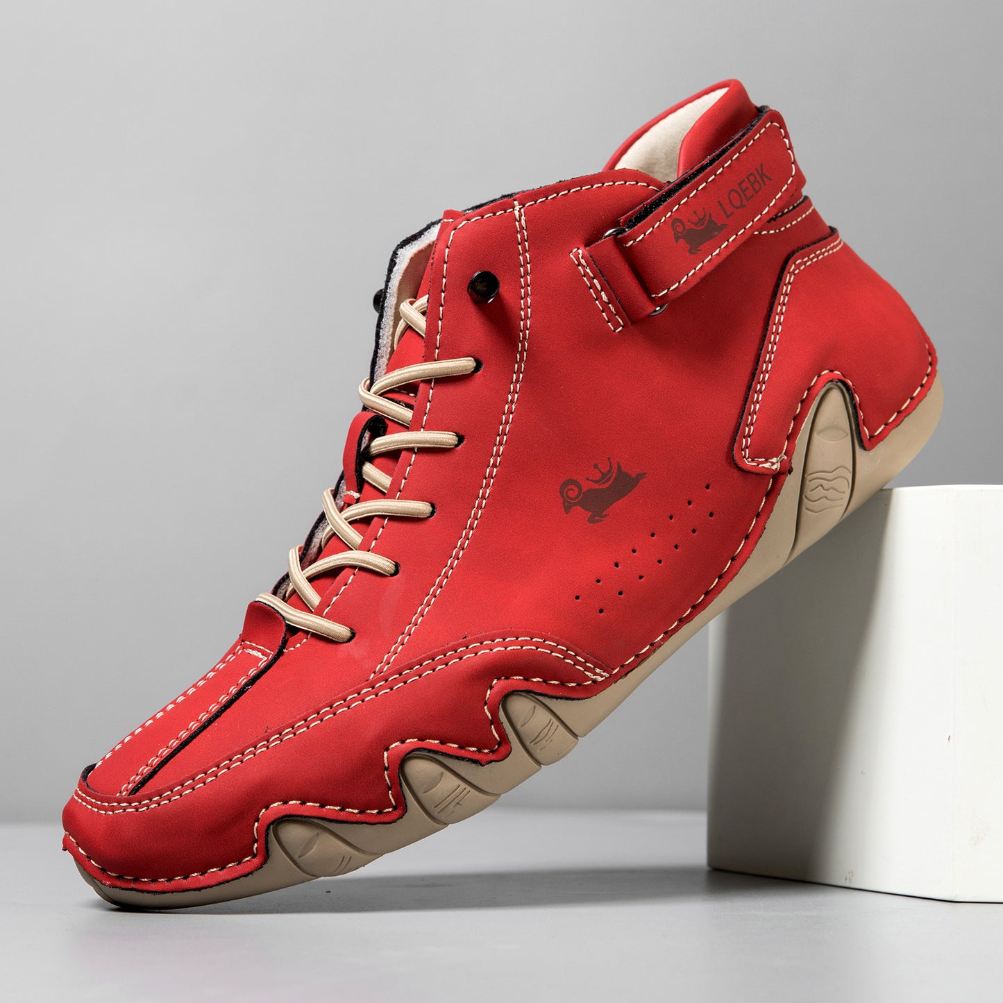 High-top Octopus Men's Casual Martin Boots W8007 Red - D&A
