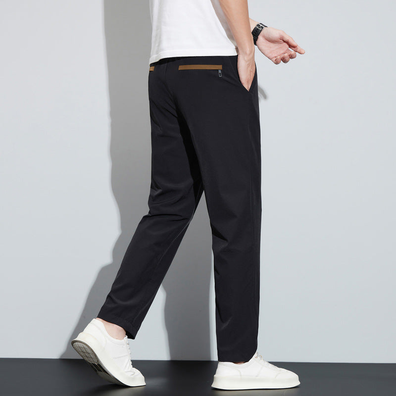 Ice Silk Quick-drying Loose Straight Sports Casual Pants - D&A